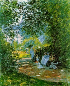 Au Parc Monceau Claude Monet Peinture à l'huile